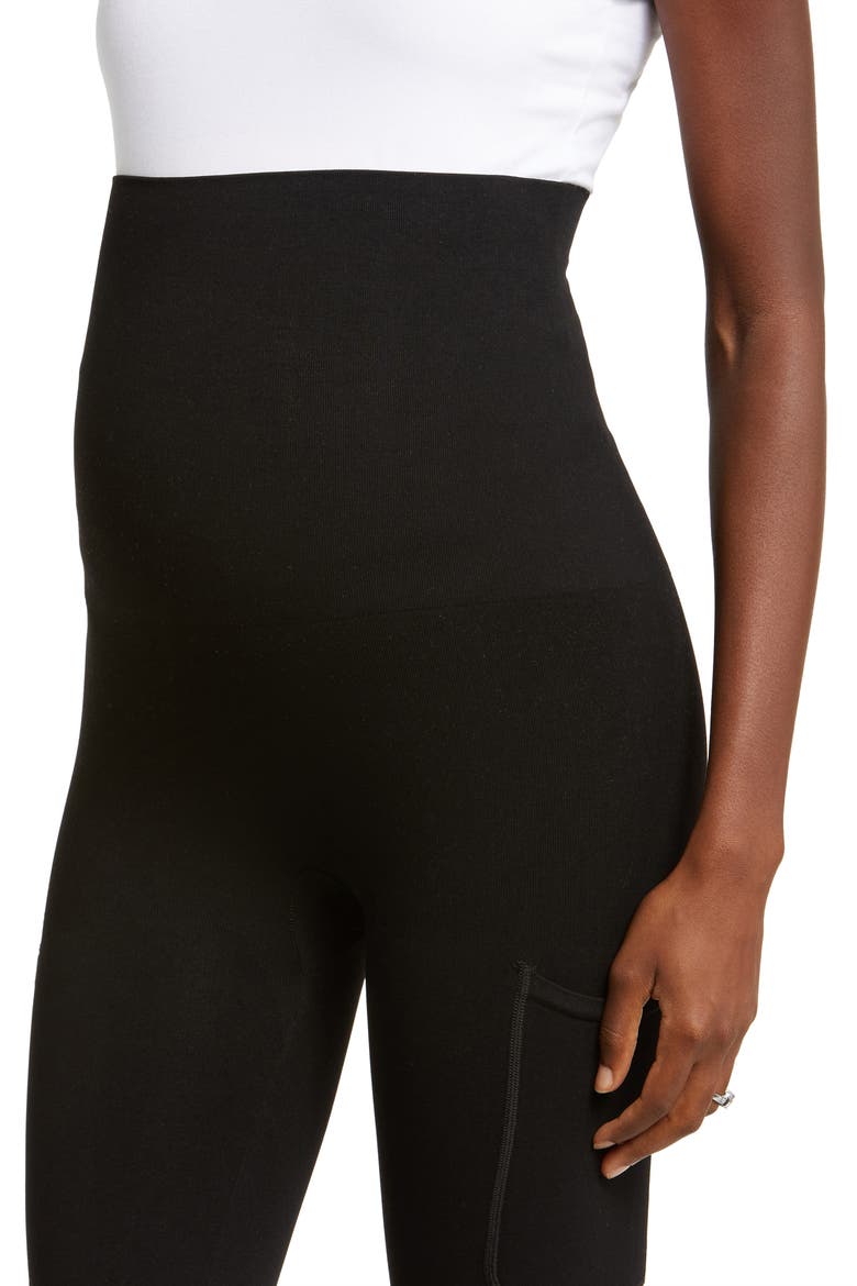 Cradle Your Bump Maternity Leggings, Alternate, color, BLACK