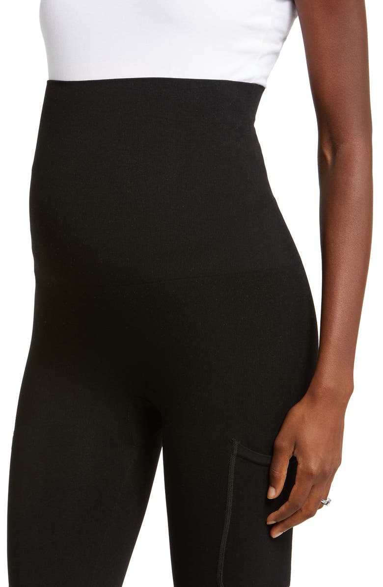 Preggo Leggings Cradle Your Bump Maternity Leggings, Alternate, color, Black