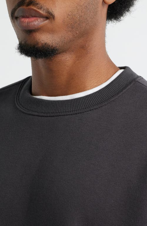 Bp. Oversize Fleece Crewneck Sweatshirt In Blue