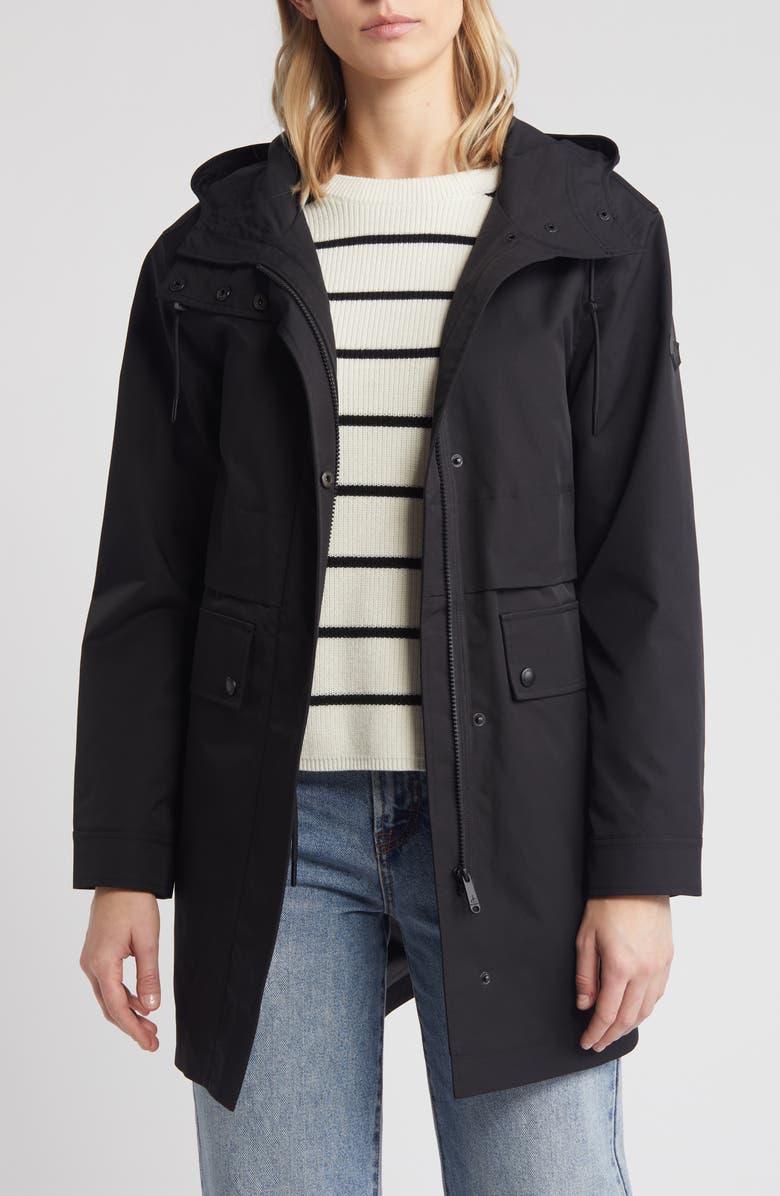 Sam Edelman Hooded Jacket, Alternate, color, Black