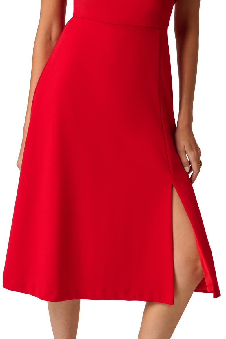 Ruffle Sheath Dress, Alternate, color, RED