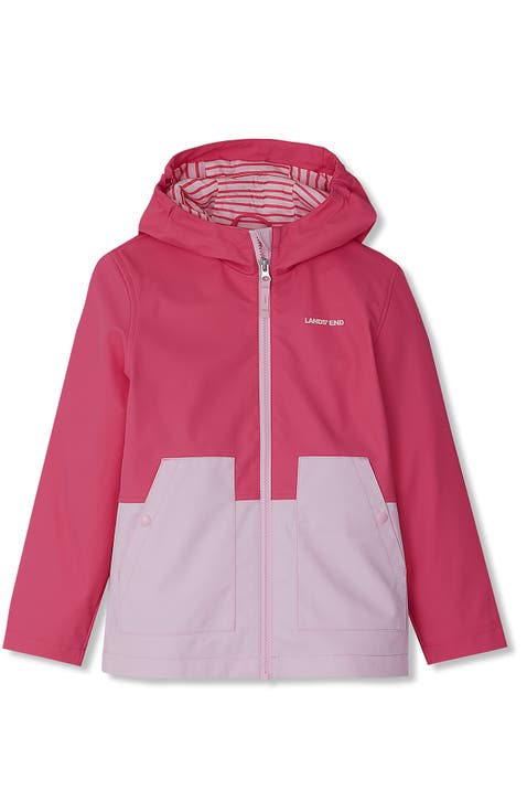 Kids Water Resistant Hooded Slicker Rain Jacket