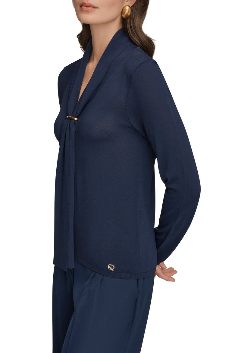Drape Neck Sweater, Alternate, color, NIGHTFALL