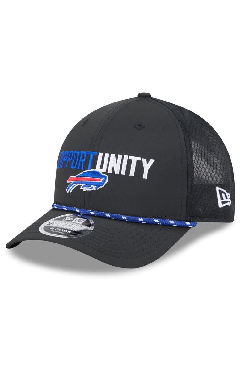 New Era Men's New Era Black Buffalo Bills 2025 Inspire Change 9FORTY M-Crown Adjustable Hat, Alternate, color, Black