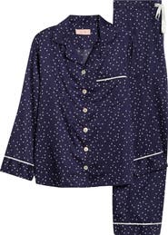Papinelle Stars Print Cotton Sateen Pajamas