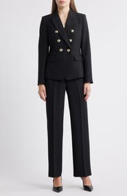 Tahari ASL Double Breasted Two-Piece Suit