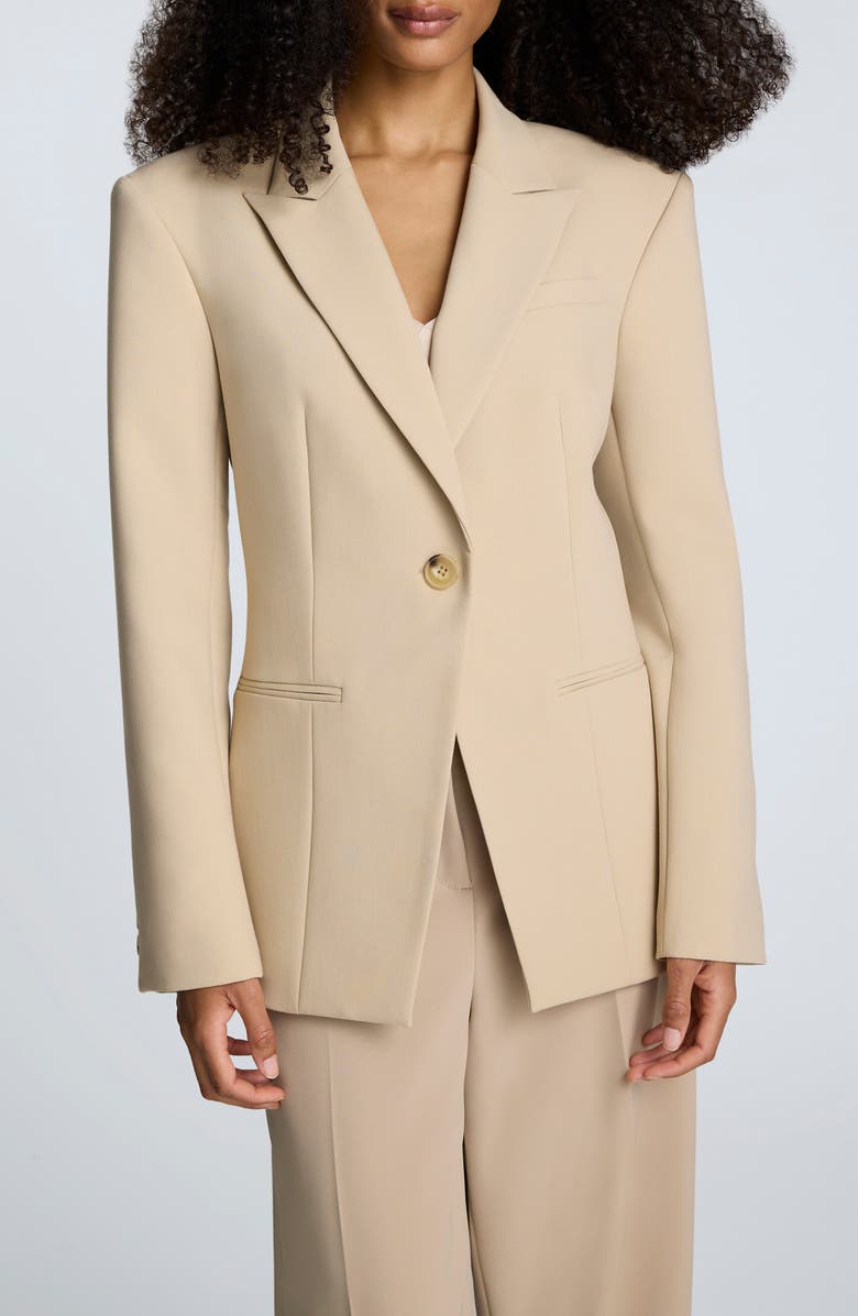Kenneth Cole Slim Twill Jacket, Main, color, Butternut