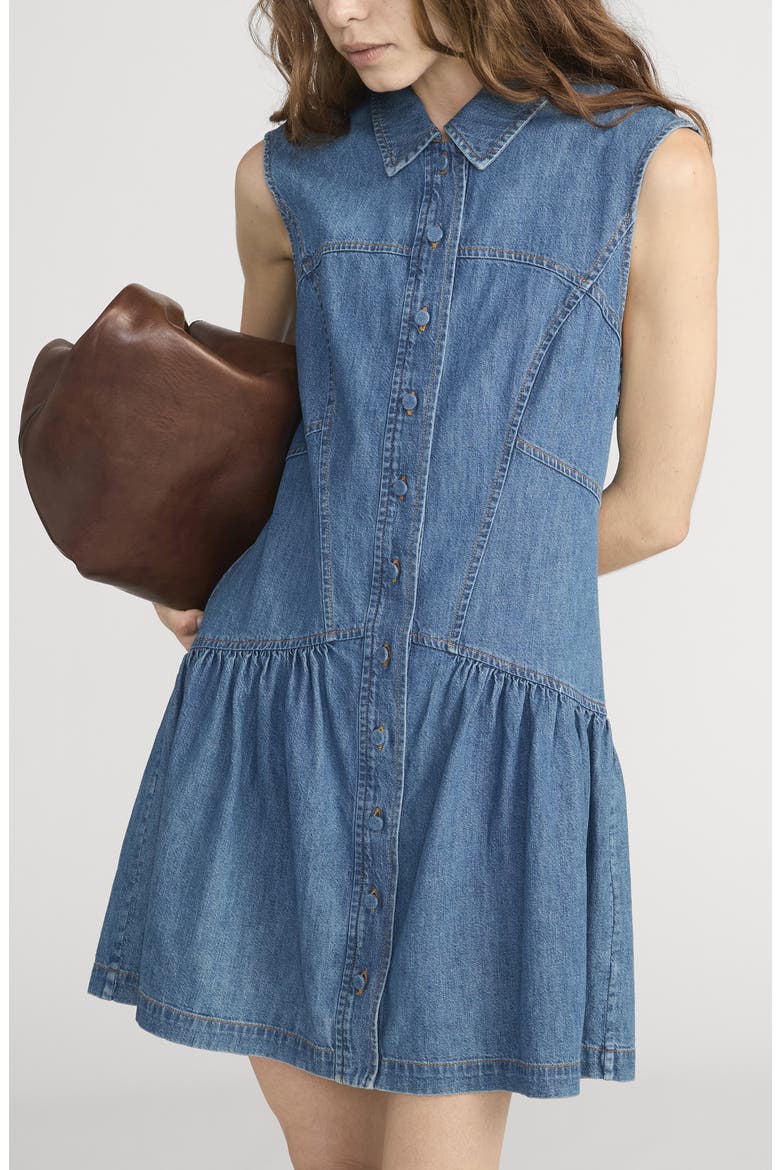 The Denim Day Sleeveless Minidress, Alternate, color, DEIRA