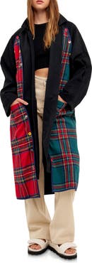 Grey Lab Longline Reversible Coat