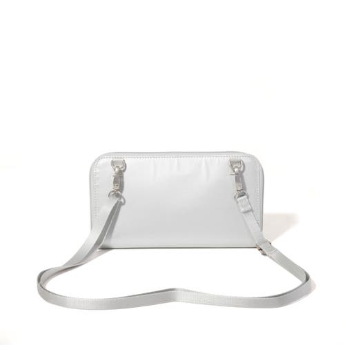 Baggallini Rfid Phone Wallet Crossbody Bag In Silver