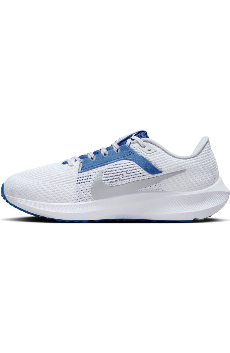 Nike Unisex Nike White Kentucky Wildcats Zoom Pegasus 40 Running Shoe, Alternate, color,
