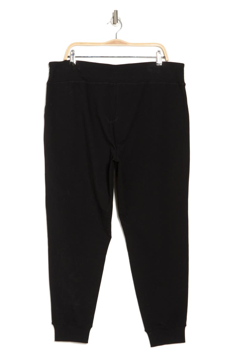 DKNY Stretch Cotton Joggers, Alternate, color, Black