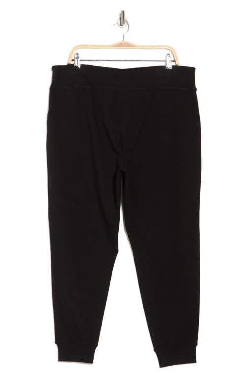 Dkny Stretch Cotton Joggers In Black
