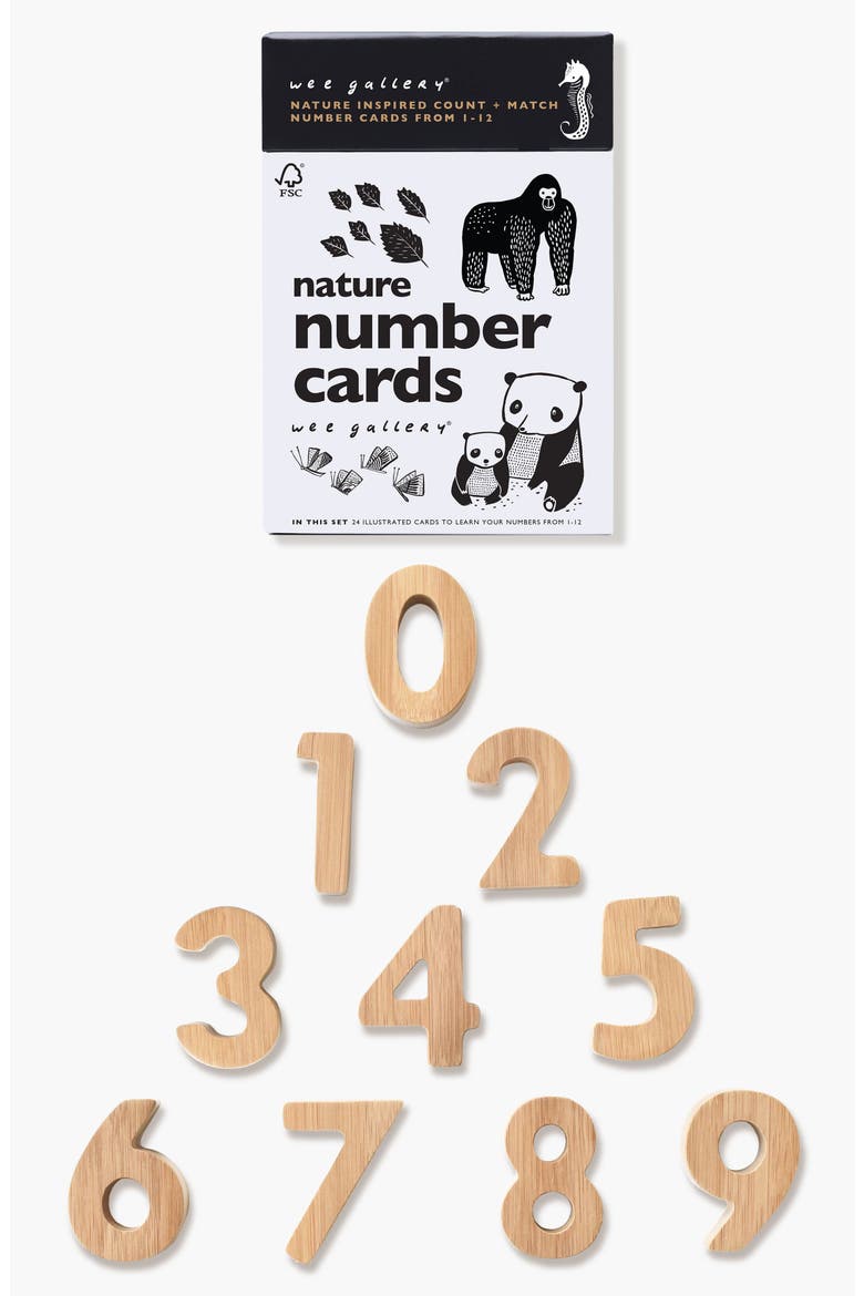 Wooden Numbers and Nature Number Cards Bundle, Main, color, Counting