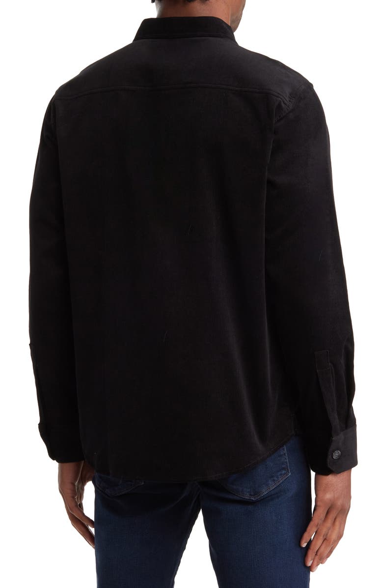 WESTZEROONE Barton Shirt Jacket, Alternate, color, Black