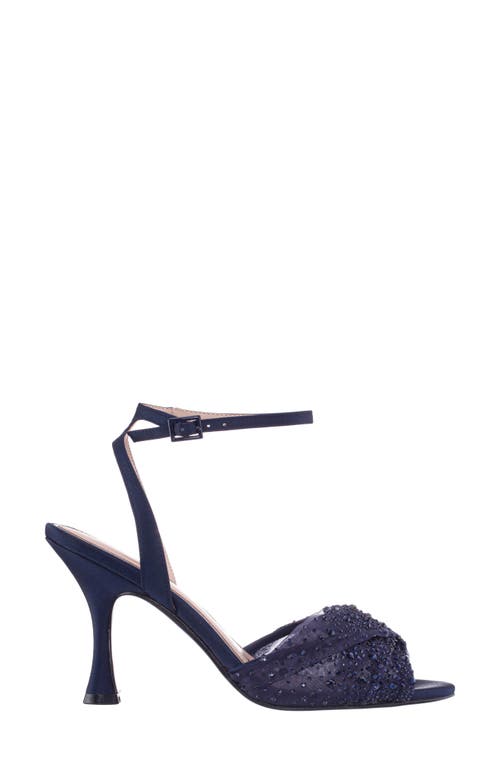 Nina Vida Ankle Strap Sandal In New Navy