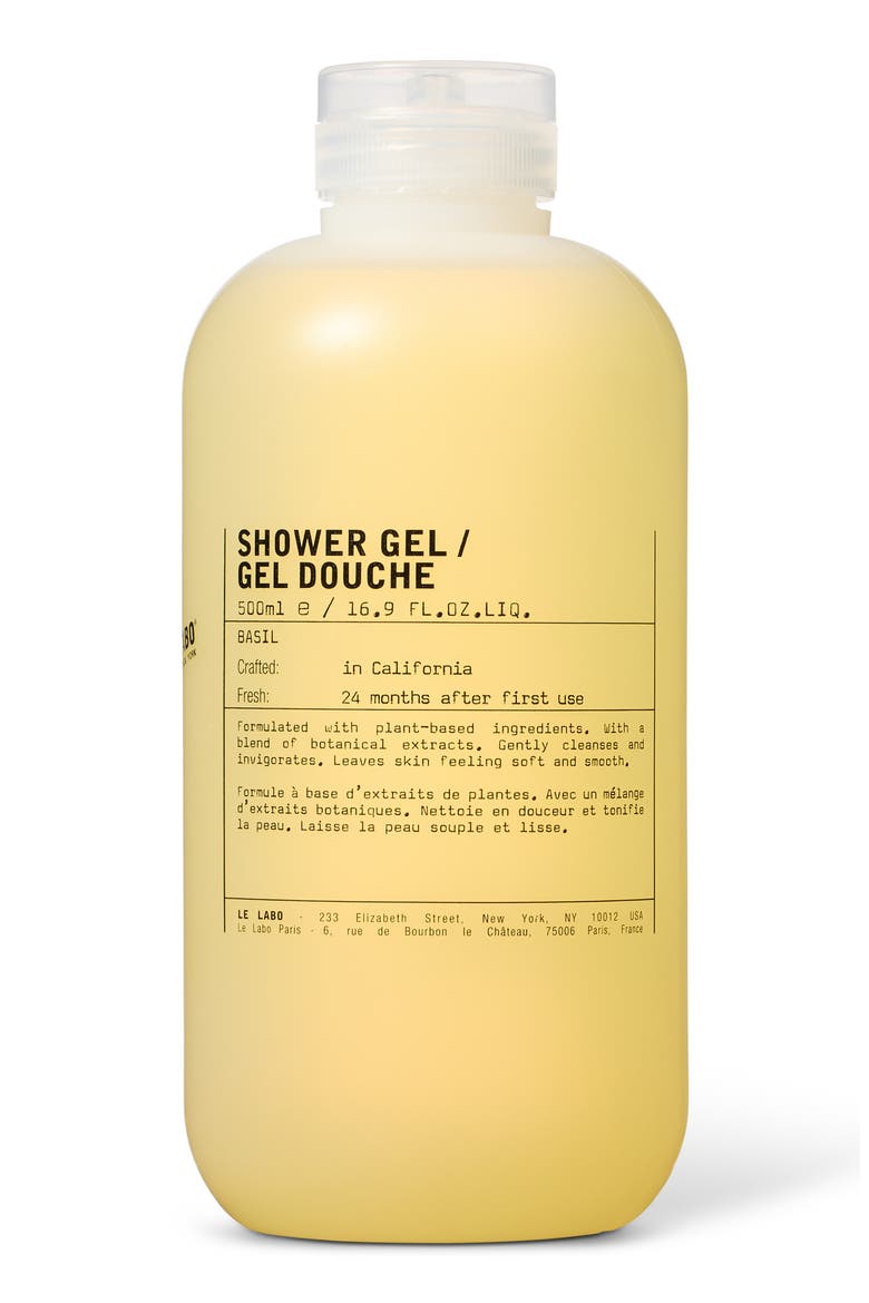 Basil Shower Gel, Main, color, NO COLOR