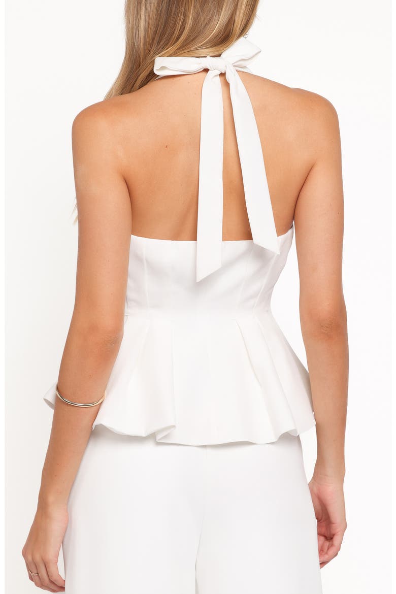 Odelia Halter Vest & Wide Leg Pants Set, Alternate, color, WHITE