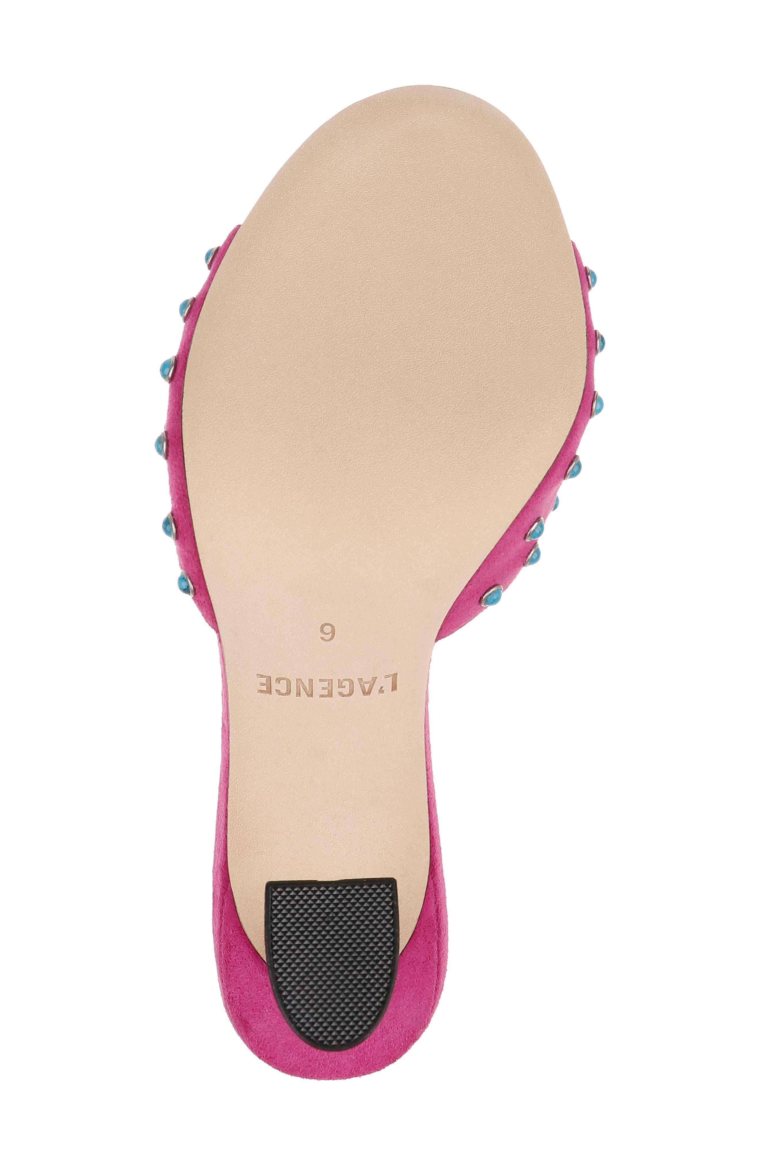 L
AGENCE Lucienne Sandal, Alternate, color, Magenta Suede