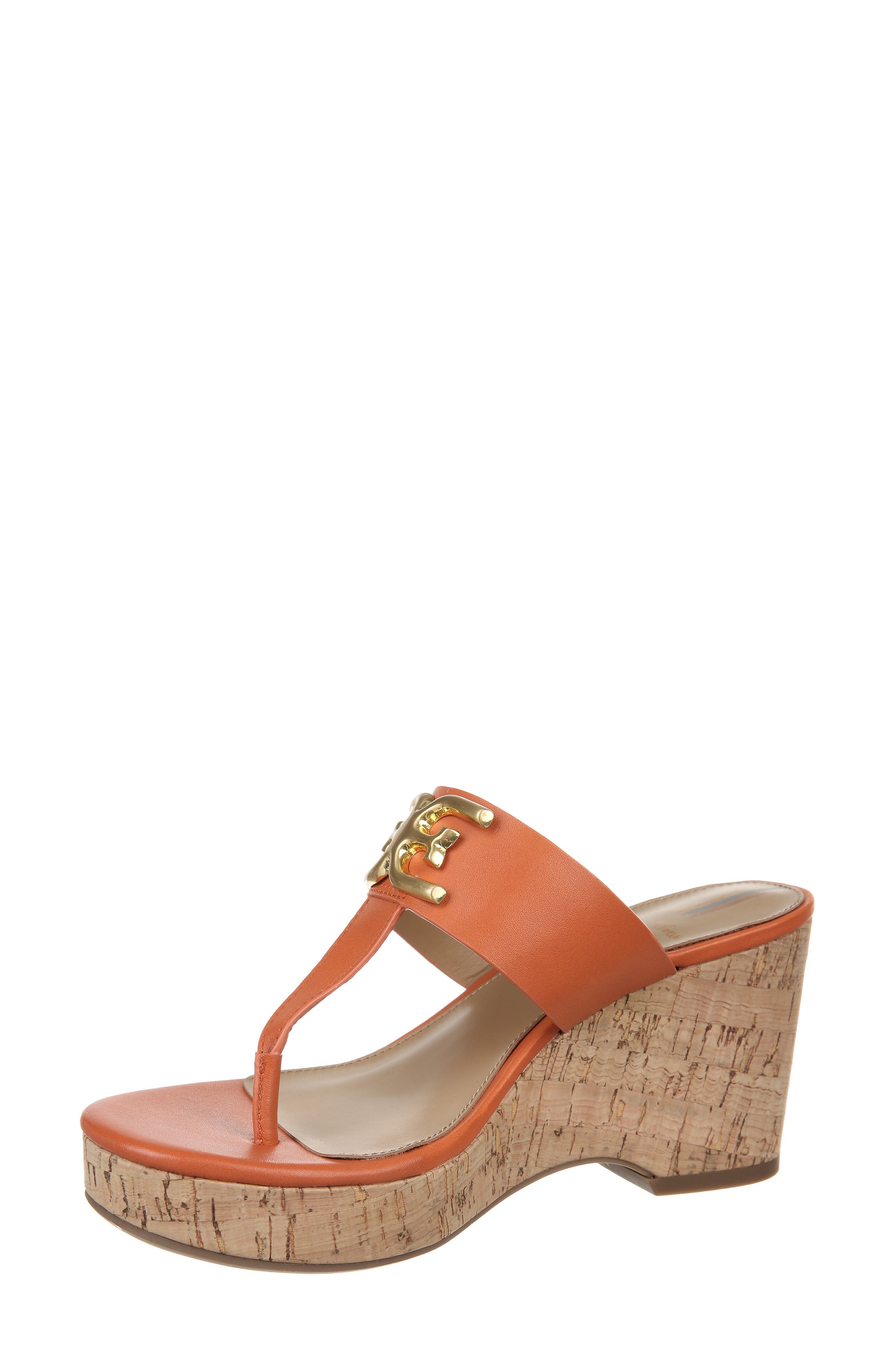 Yardlie Wedge Sandal, Alternate, color, SUNSET ORANGE