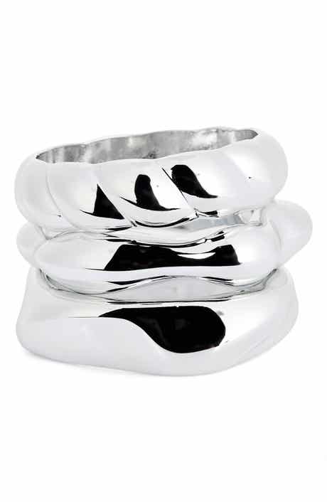 3-Pack Metal Bangles