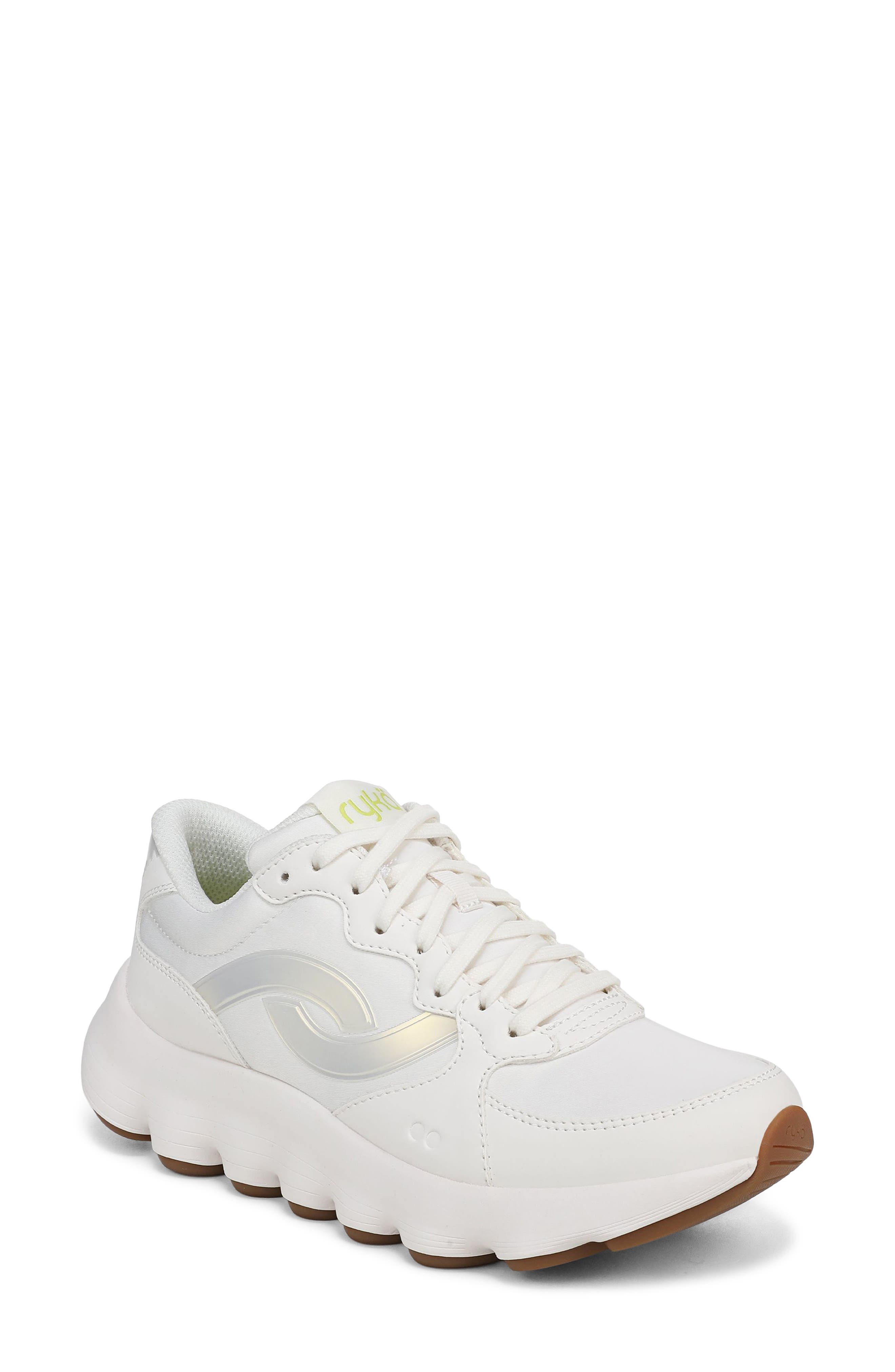 Rykä PodFlow Retro Walking Sneaker, Main, color, White