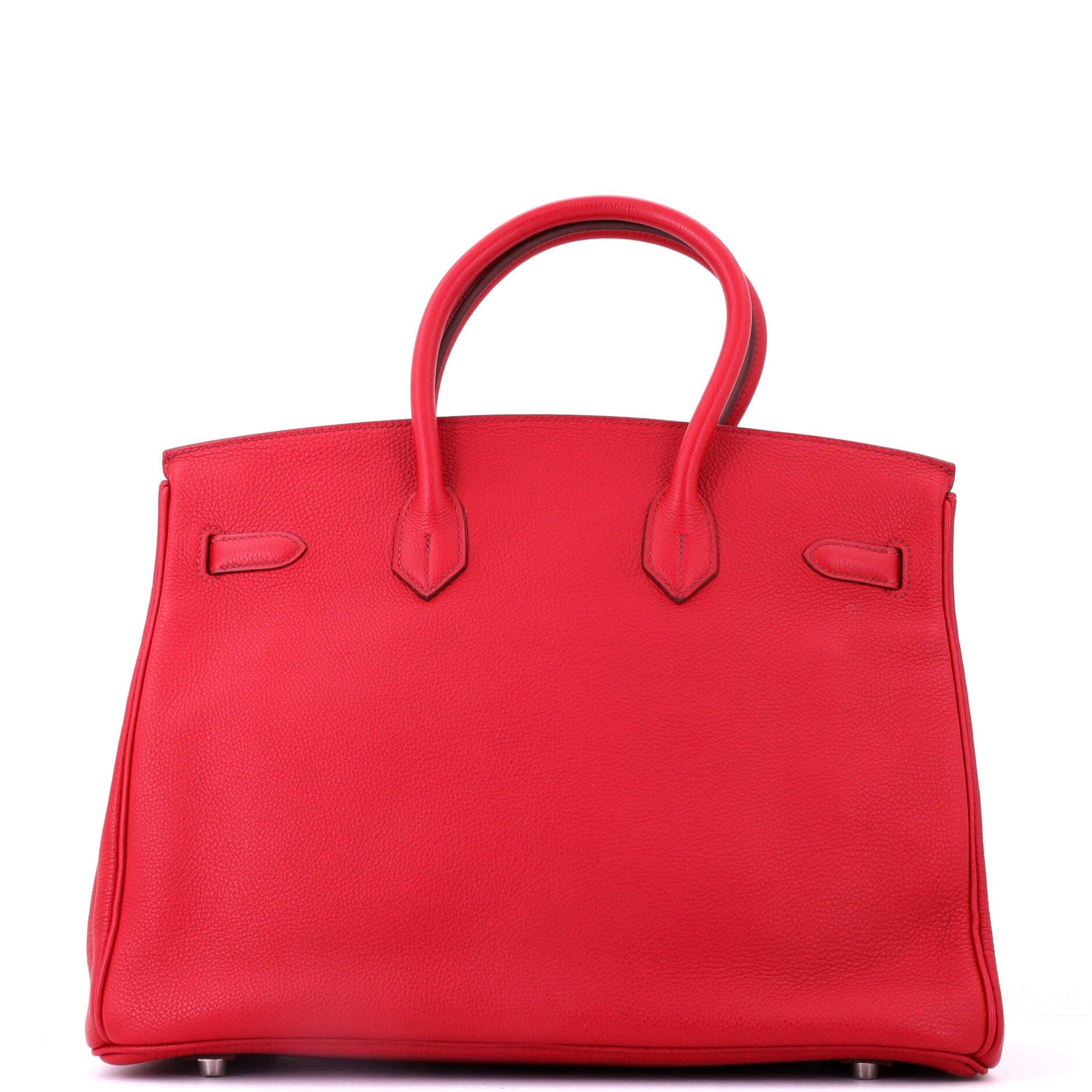 Birkin Handbag Red Vache Trekking with Palladium Hardware 35, Alternate, color, Red
