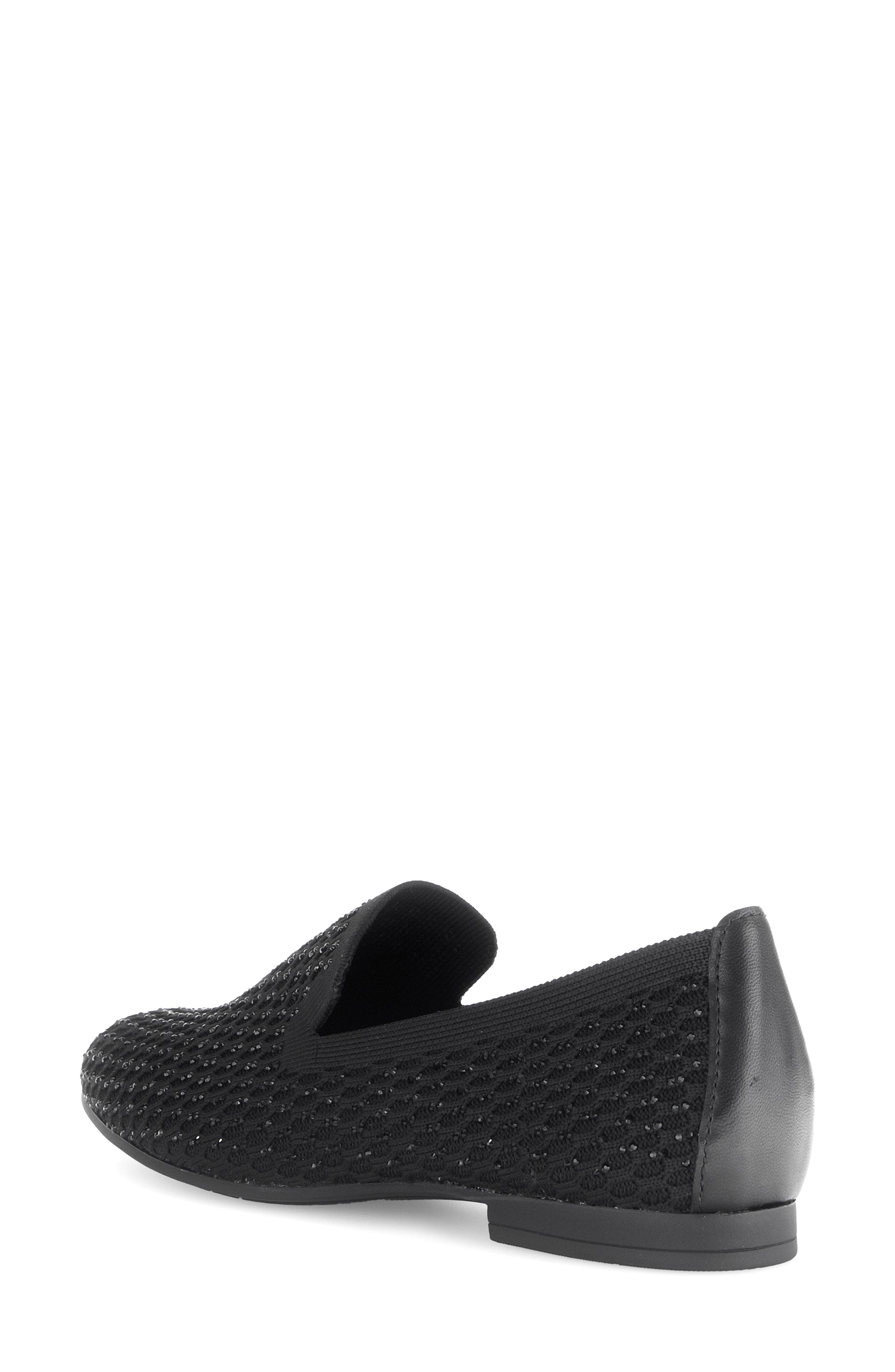 Gabor Rhinestone Knit Loafer, Alternate, color, 