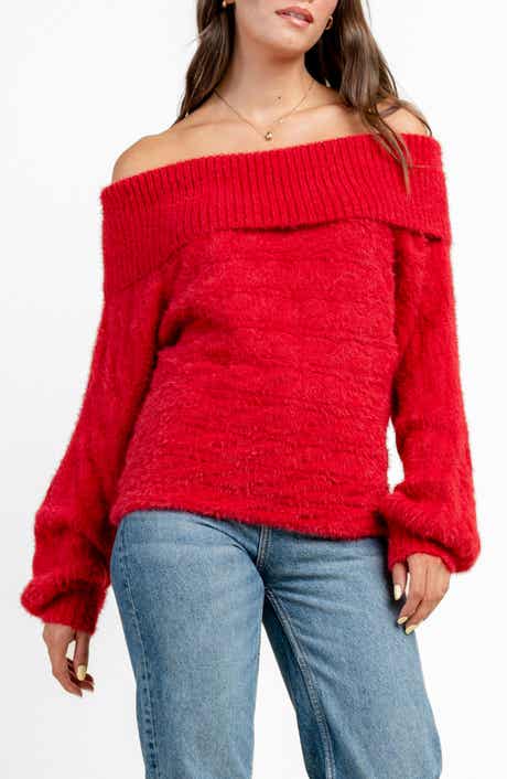 Beivy Oversize Off the Shoulder Sweater