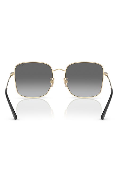 Vogue 57mm Gradient Square Sunglasses In Pale Gold