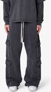 mnml Ultra Baggy Cotton Flece Cargo Sweatpants