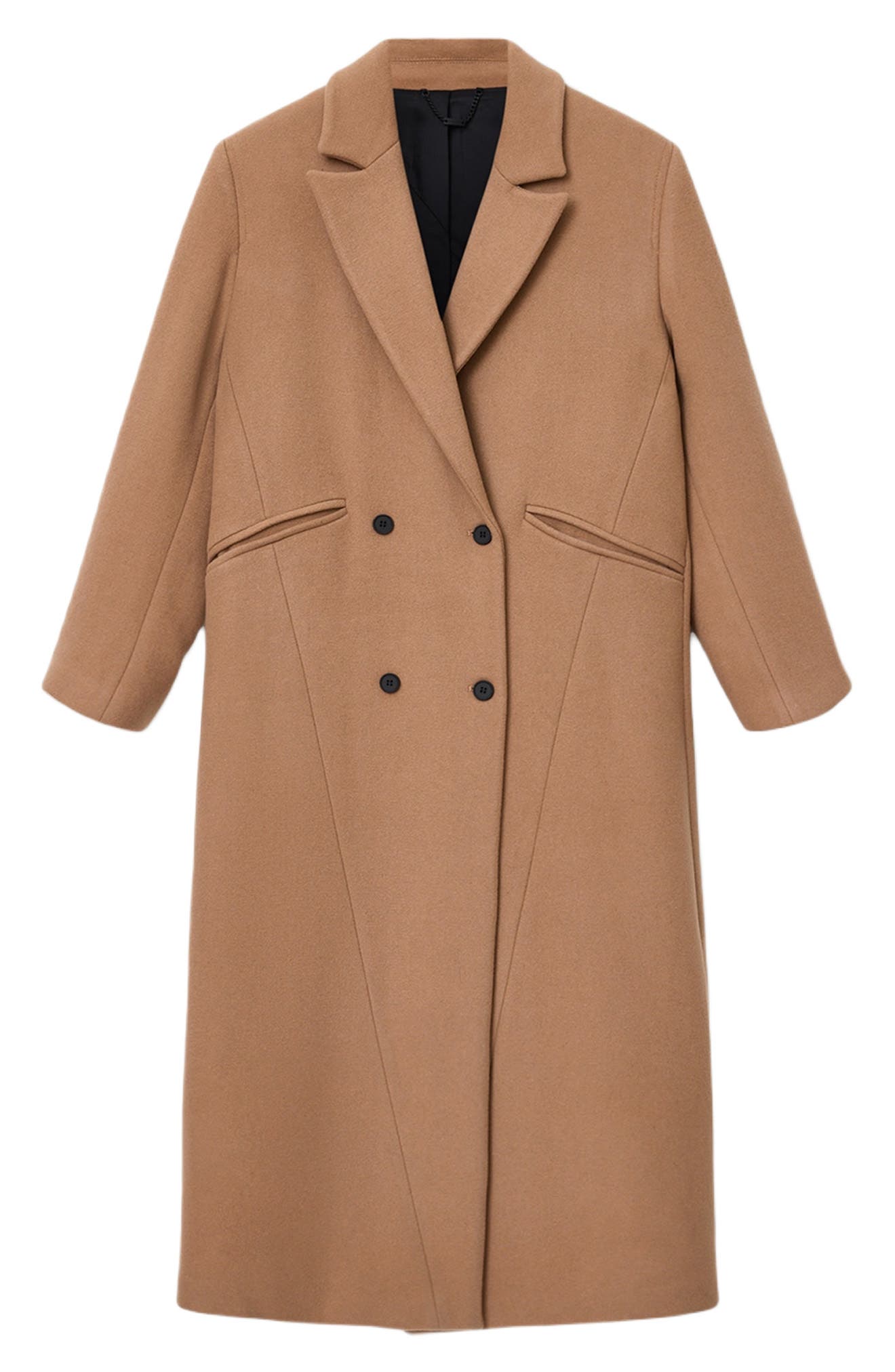 AllSaints Nellie Double Breasted Wool Blend Coat (Women) | Nordstrom