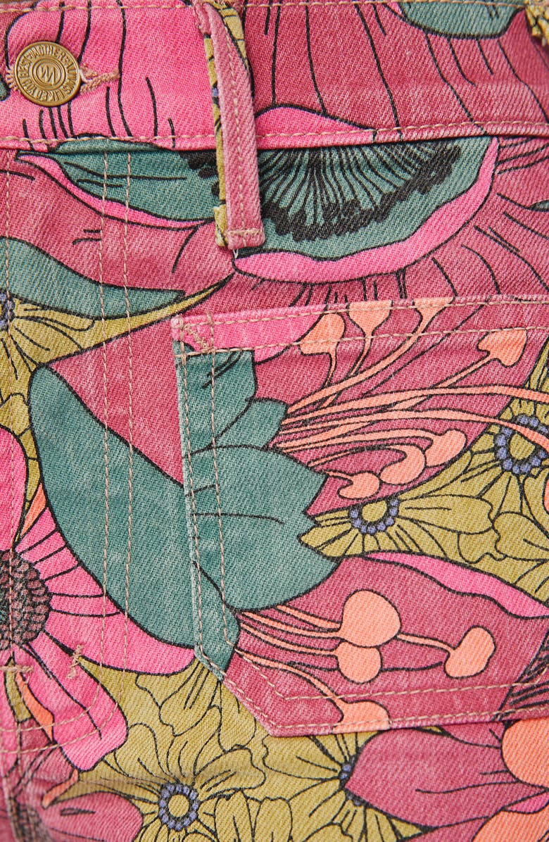 MOTHER Insider Flood Patch Pocket Crop Bootcut Jeans, Alternate, color,