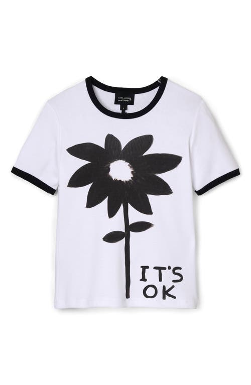 Marc Jacobs It's Ok Graphic Ringer T-shirt In White