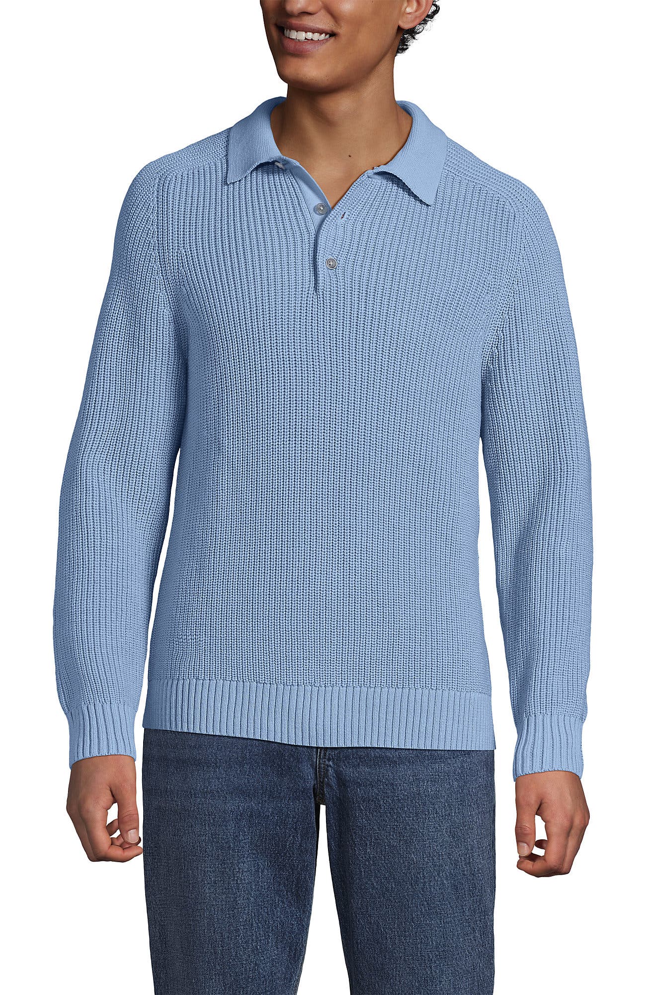 Long Sleeve Drifter Polo Sweater - image 5