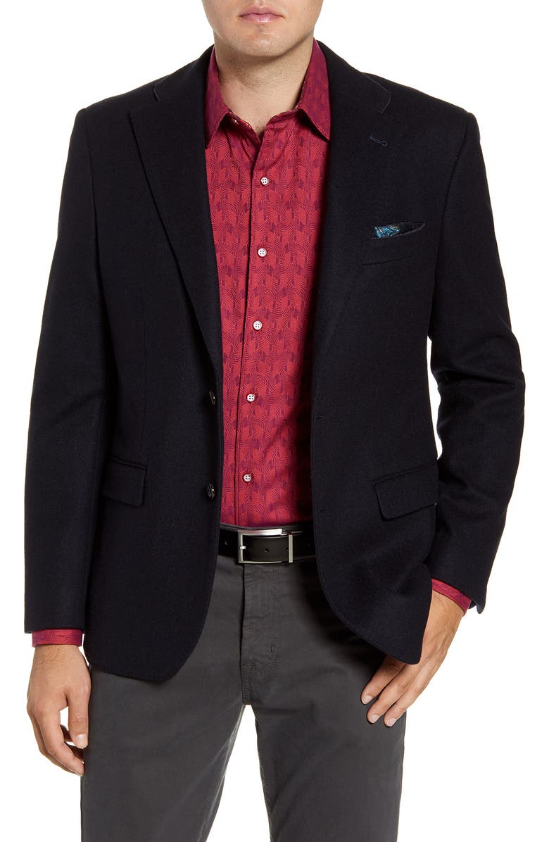 Robert Graham Kerrigan Regular Fit Cashmere Blend Blazer, Main, color, 