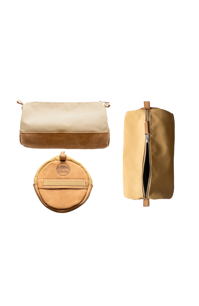 Jubilee Trading Co. Tsavo Toiletry Bag, Main, color, Savannah Tan