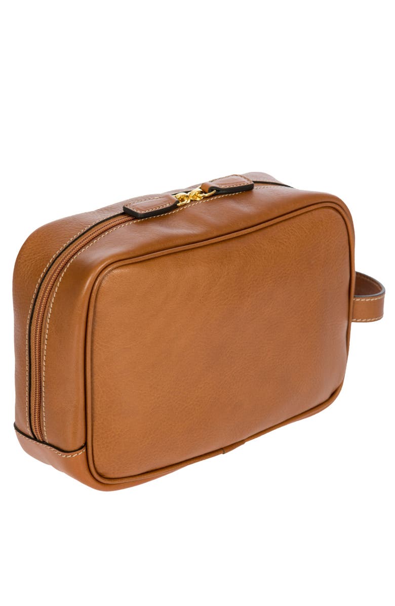 Bric's Life Pelle Travel Case, Alternate, color, Cognac