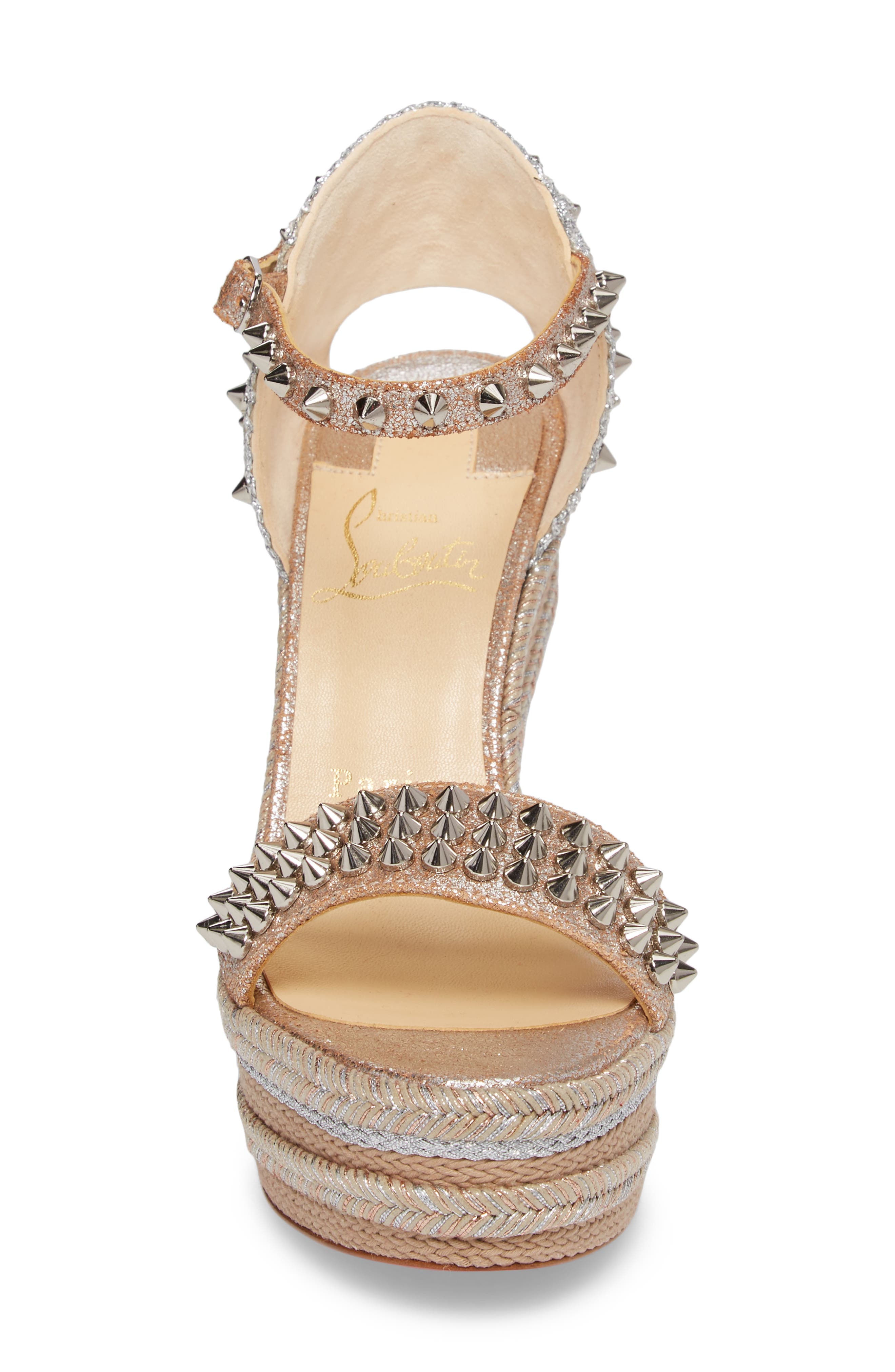 Christian Louboutin Madmonica Espadrille Platform Sandal, Alternate, color, 