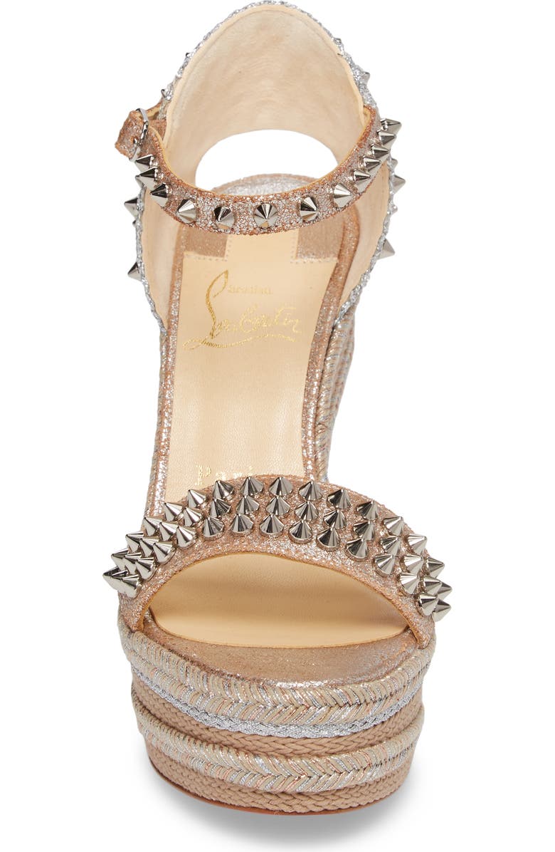 Christian Louboutin Madmonica Espadrille Platform Sandal, Alternate, color,