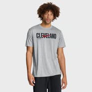 Nike Men's Nike Heather Gray Cleveland Guardians Swoosh Legend Dri-FIT T-Shirt