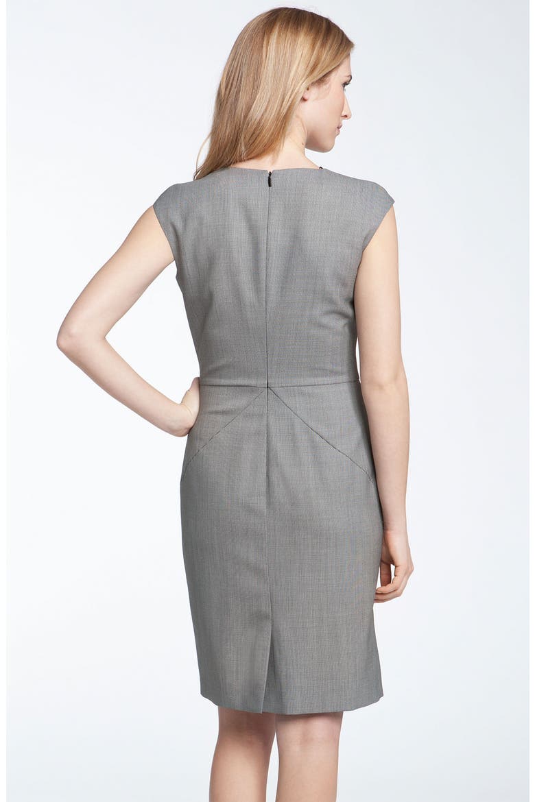Black 'Diotta' V-Neck Sheath Dress, Alternate, color, BLACK FANTASY