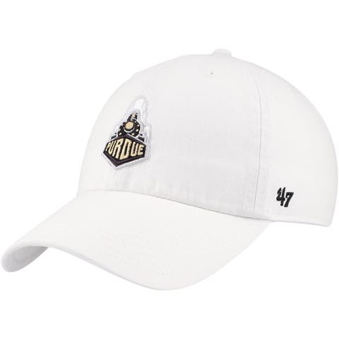 Men's '47 White Purdue Boilermakers Clean Up Adjustable Hat