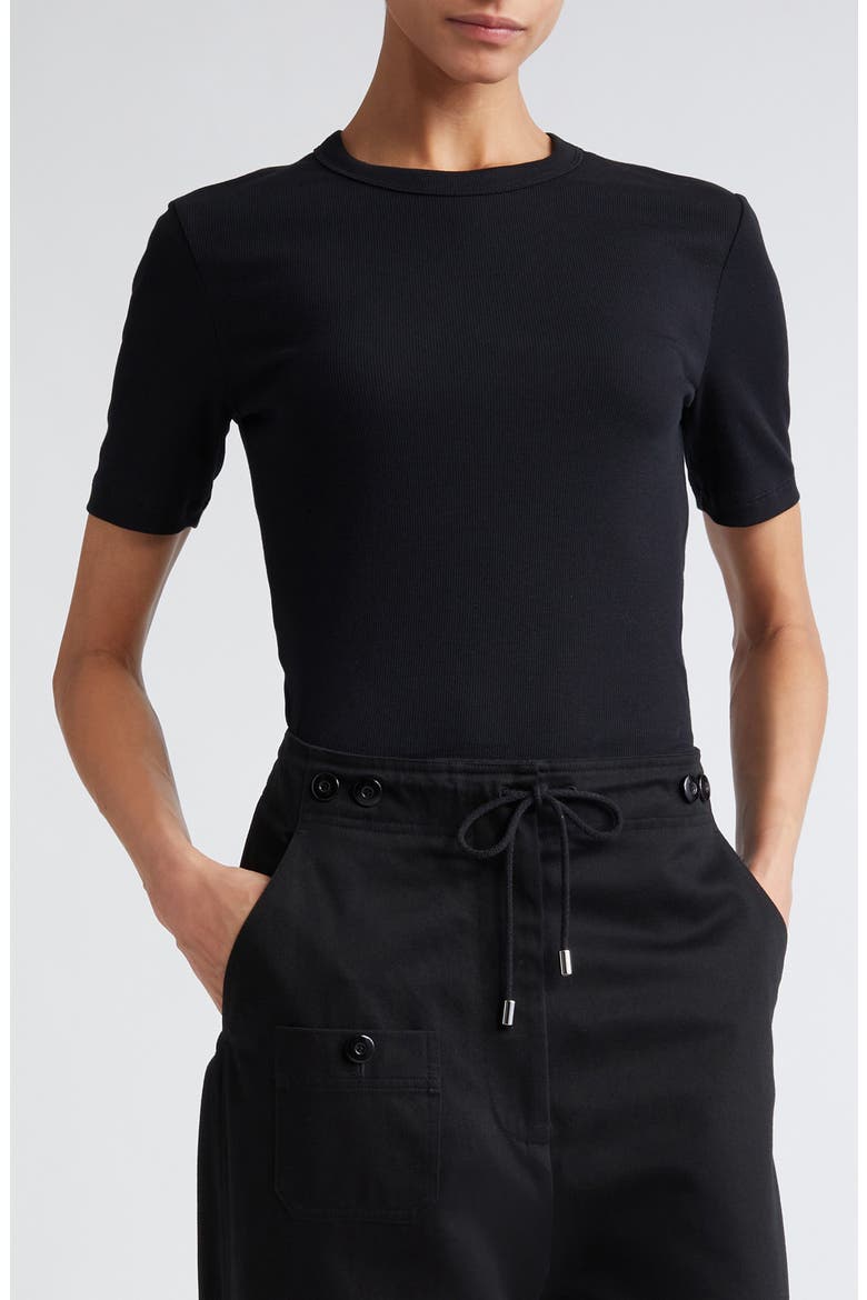 Classic Rib T-Shirt, Main, color, BLACK