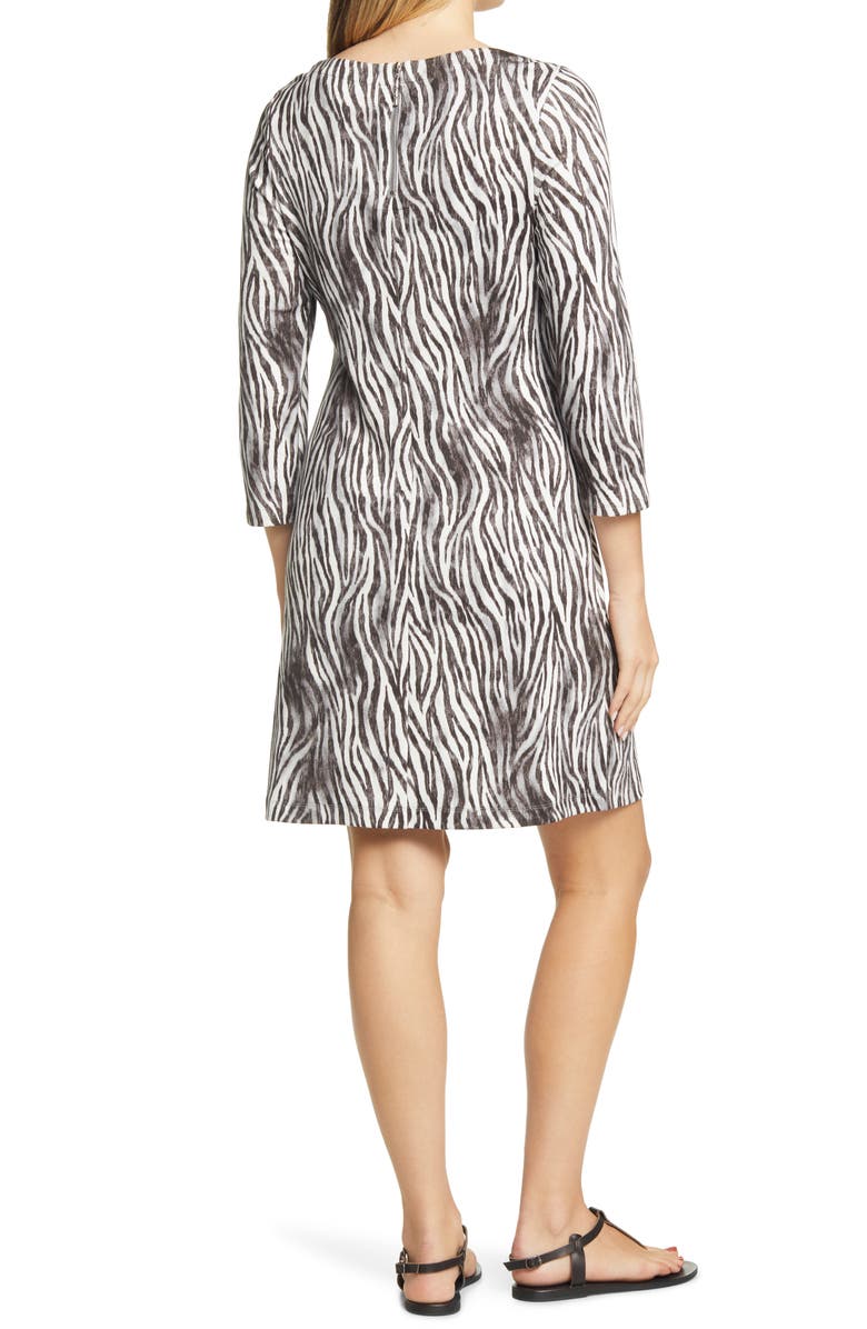 Tommy Bahama Darcy Zebra Print Dress, Alternate, color, 