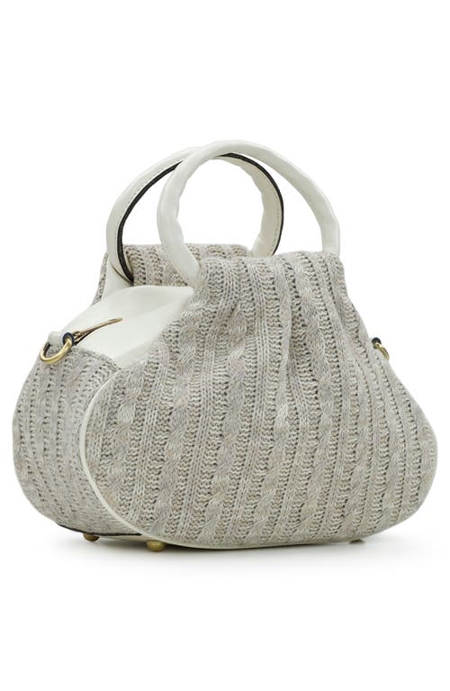 PATRICIA NASH PATRICIA NASH MILBURN CABLE KNIT BUCKET BAG
