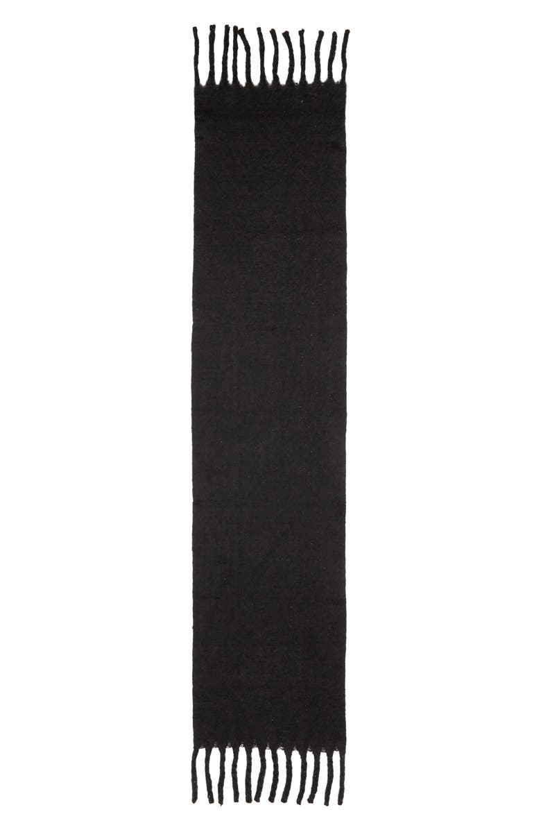 Treasure & Bond Cozy Sparkle Fringe Scarf, Alternate, color, Black