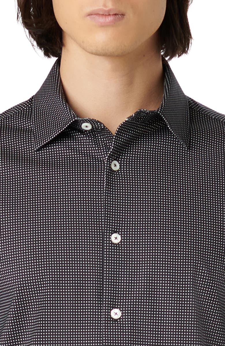 Bugatchi James OoohCotton<sup>®</sup> Pin Dot Print Button-Up Shirt, Alternate, color, 