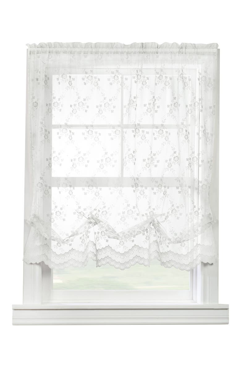 Outdoor Decor by Commonwealth Balloon Sheer Curtain Panel, Main, color, White