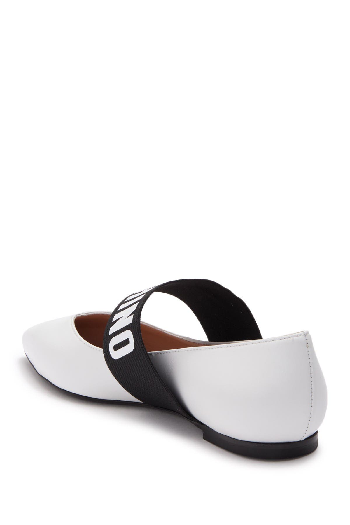 Moschino Pointed Toe Mary Jane Flat, Alternate, color, 